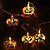 cheap LED String Lights-Halloween String Lights 2m 10 LED Glittering Jumbo Pumpkin Bulbs Decoration Lights for Outdoor Indoor Halloween Christmas Party Festival