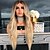 cheap Synthetic Trendy Wigs-Synthetic Wig Body Wave Middle Part Wig Long Bleach Blonde#613 Synthetic Hair 26 inch Women&#039;s Women Blonde