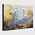 cheap Abstract Paintings-Oil Painting Hand Painted Horizontal Panoramic Abstract Landscape Comtemporary Modern Stretched Canvas