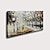 Χαμηλού Κόστους Πίνακες Τοπίων-ελαιογραφία τοπίου τέχνη τοίχου σε καμβά δύο άτομα με ομπρέλες που περπατούν κατά μήκος του δασικού μονοπατιού διακόσμηση σπιτιού ρολό καμβάς χωρίς πλαίσιο χωρίς τεντωμένο