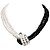 abordables Collier-Collier Femme Deux tons Imitation Perle Nœud Asiatique simple Mode Européen Tous les jours Noir Gris 40 cm Colliers Tendance Bijoux 1 pc pour Quotidien Soirée