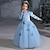 cheap Movie &amp; TV Theme Costumes-Cinderella Fairytale Princess Dress Flower Girl Dress Girls&#039; Movie Cosplay A-Line Slip Christmas Blue Blue Dress World Book Day Costumes