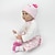 זול בובה שנולדה מחדש-בובות תינוק reborn לוסי, בובת ילדה ריאליסטית בגודל 22 אינץ&#039;, סט מתנה משוקלל ויניל רך דמוי חיים