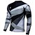 preiswerte Naisten Pyöräily Vaatteet-Men&#039;s Long Sleeve Cycling Jersey Downhill Jersey Dirt Bike Jersey Winter Polyester Grey Geometic Bike Jersey Motorcyle Clothing Top Mountain Bike MTB Road Bike Cycling Thermal / Warm Windproof