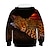 abordables Animales 3D para Niño-Niños Chico Sudadera y Capucha Manga Larga Arco Iris Impresión 3D Estampado Leopardo 3D Animal Estampado Activo Ropa de calle