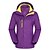 cheap Softshell, Fleece &amp; Hiking Jackets-Women&#039;s Hiking Jacket Winter Outdoor Solid Color Waterproof Windproof Breathable Warm Jacket Top Hunting Fishing Climbing Violet Black Red Fuchsia Green / Camping / Hiking / Caving