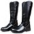 abordables Bottes Homme-Men&#039;s Fashion Boots Synthetics Winter / Fall &amp; Winter Vintage / British Boots Warm Knee High Boots Black / Party &amp; Evening / Party &amp; Evening / Combat Boots