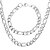 ieftine Coliere &amp; Pandative-Lănțișoare For Bărbați Cadouri de Crăciun Teak Oțel titan Oțel Figaro lanț chunky Argint