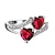 cheap Bagues-Ring AAA Cubic Zirconia Purple Red Blue Silver-Plated Heart Stylish 1pc 6 7 8 9 10 / Women&#039;s / Daily