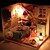 ieftine Case de Păpuși-Casa Păpușilor Creative Rotativ Reparații Muzică Romantic Mobila De lemn 1 pcs Copilului Jucarii Cadou