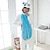 cheap Kigurumi Pajamas-Adults&#039; Kigurumi Pajamas Unicorn Animal Onesie Pajamas Flannelette Cosplay For Men and Women Halloween Animal Sleepwear Cartoon