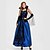 cheap Men&#039;s &amp; Women&#039;s Halloween Costumes-Vampire Dress Cosplay Costume Party Costume Adults&#039; Women&#039;s Cosplay Vacation Dress Halloween Halloween Festival / Holiday Tulle Cotton / Polyester Blend Blue Women&#039;s Easy Carnival Costumes / Gloves