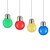 お買い得  LEDボール型電球-1pc colured e272w省エネled電球グローブランプDIYカラー明るい