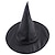 billige Wearables &amp; Dress-Up-Halloween-heksehatt svart spiss trollmannshatt for voksne, Halloween-kostymetilbehør i oxfordstoff, skrekkfestdekor til cosplay, 1-pakning