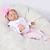 cheap Reborn Doll-NPKCOLLECTION 22 inch Reborn Doll Baby &amp; Toddler Toy Reborn Toddler Doll Baby Boy Baby Girl Gift Cute Lovely Parent-Child Interaction Tipped and Sealed Nails Cloth 3/4 Silicone Limbs and Cotton