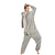 billige Kigurumi-pyjamas-sæt med flannel onesie kigurumi pyjamas klo hjemmesko 2 stk sæt nattøj camouflage kanin kanin enhjørning dyr voksne unisex hyggeligt hjemmetøj