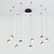 cheap Cluster Design-9-Light Modern Chandelier 9 Lights Hanging Lamp Dropping Pendant Ceiling Fixture Led Integrated Bulbs Included for Kichten Dinning Living Office Cafe Room