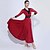 cheap Ballroom Dancewear-Ballroom Dance Dress Lace Ruching Split Joint Women&#039;s Training 3/4 Length Sleeve Spandex