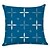 cheap Geometric Style-Blue Set of 9 Pillow Cover, Geometric Pattern Geometic Leisure Modern Faux Linen Throw Pillow Outdoor Cushion for Sofa Couch Bed Chair Blue