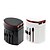 cheap Smart Plug-WAZA® Universal Travel Adapter 4.8A 2 USB Charging Ports Worldwide All in One Universal Plug Converter Wall Charger