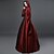 cheap Historical &amp; Vintage Costumes-Queen Victoria Gothic Lolita Victorian Dress Women&#039;s Girls&#039; Satin Cotton Party Prom Japanese Cosplay Costumes Plus Size Customized Red Ball Gown Patchwork Poet Sleeve Long Sleeve Long Length