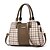 cheap Handbag &amp; Totes-Women&#039;s PU Top Handle Bag Lattice Black / Brown / Red / Fall &amp; Winter