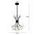 billige Klyngedesign-50 cm sputnik design pendel lys led lysekrone metall industriell nyhet malt finish country nordisk stil 220-240v