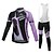 cheap Cycling Clothing-Men&#039;s Cycling Jersey with Bib Tights Long Sleeve Mountain Bike MTB Road Bike Cycling Winter Green Yellow Lavender British Bike Lycra Jersey Bib Tights Clothing Suit 3D Pad Breathable Quick Dry Back