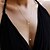 abordables Collares y colgantes-1 PC Collar Y For Mujer Fiesta Casual Diario Chapado en Oro Oro Amarillo Legierung Lazo Bar Barra y círculo Dorado