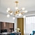billige Sputnikdesign-90 cm firkantet design lysekrone metal industrielle malede finish moderne nordisk stil 220-240v