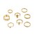 billige Motering-Ring Klassisk Gull Legering Pære Klassisk Elegant Vintage 8pcs 11 / Dame / Ring Set