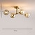 economico Lampade da soffitto-66 cm lanterna pendente design luci da incasso metallo sputnik ottone stile nordico 220-240v