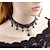 Недорогие Ожерелья и подвески-Ожерелья-бархатки For Жен. Для вечеринок Косплэй костюмы Резина Кружево С кисточками Свисающие