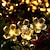 Χαμηλού Κόστους LED Φωτολωρίδες-υπαίθρια ηλιακή λυχνία LED ηλιακό φως κήπου 5m άνθη κερασιάς φώτα χορδής 20 leds 1set βραχίονα στερέωσης ζεστό λευκό rgb λευκό μπλε αδιάβροχο ηλιακό φως νύχτας χαριτωμένο ηλιακό τροφοδοτείται 1 σετ