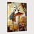 billige Abstrakte malerier-Hang malte oljemaleri Håndmalte Lodrett Abstrakt Mennesker Moderne Inkluder indre ramme