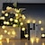 ieftine Acumulatoare-Luminile cu șir de ratan cu 20 LED-uri pentru recepția elegantă a nunții 2M alimentate de baterii alb cald RGB alb albastru lumini decorative pentru nuntă și petrecere