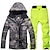 levne Oblečení na lyže-ARCTIC QUEEN Pánské Lyžařská bunda a kalhoty Lyžařská kombinéza Venkovní Zima Zahřívací Voděodolný Větruvzdorné Prodyšné 3 v 1 Sněhová kombinéza Celotělové oblečení pro Lyže Zimní sporty