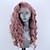cheap Synthetic Lace Wigs-Synthetic Lace Front Wig Wavy Side Part Lace Front Wig Long Pink Bleach Blonde#613 Green Black / Grey Purple Synthetic Hair 18-26 inch Women&#039;s Adjustable Heat Resistant Party Purple