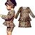 cheap Dresses-Kids Toddler Girls&#039; Sweet Cute Solid Colored Long Sleeve Above Knee Dress Khaki