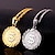 billiga Halsband och hängen-1pc Pendant Necklace For Men&#039;s AAA Cubic Zirconia Gift Daily Stainless Steel franco chain Dollars