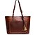 cheap Handbag &amp; Totes-Women&#039;s Bags PU Leather Tote Zipper Solid Color Leather Bags Daily Dark Brown Wine Black Brown