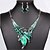 economico Parure di gioielli-Jewelry Set Flower Flower Statement Ladies Luxury Elegant Colorful Vintage Imitation Diamond Earrings Jewelry Rainbow / Blue / Green For Party