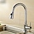ieftine Baterie Pull Out-Robinet Bucătărie - Singur mâner o gaura Galvanizat Tragere / Tragere în jos / Arc înalt / înalt În Picioare Contemporan Kitchen Taps