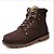 cheap Men&#039;s Boots-Men&#039;s Boots Snow Boots Work Boots Winter Boots Daily Hiking Shoes Cowhide Mid-Calf Boots Yellow Brown Black Winter