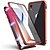 cheap iPhone Cases-Magnetic Double Sided Case For Apple iPhone 11 / iPhone 11 Pro / iPhone 11 Pro Max Shockproof / Transparent / Magnetic Full Body Cases Solid Colored Hard Tempered Glass / Metal