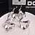 cheap Trendy Jewelry-Drop Earrings Dangle Earrings For Women&#039;s Party Wedding Casual Alloy Wave Gold Silver
