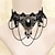 abordables Colliers-Collier ras du cou Collier Pendentif For Femme Soirée Halloween Mascarade Pierres synthétiques Cristal Dentelle Multirang Noir