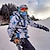 billige aktivt overtøj til mænd-MUTUSNOW Herre Skijakke med Skibukser Skidragt Udendørs Vinter Hold Varm Vandtæt Vindtæt Åndbart Hætte Snedragt Tøjsæt til Vintersport