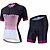 cheap Cycling Jersey &amp; Shorts / Pants Sets-CAWANFLY Women&#039;s Short Sleeve Cycling Jersey with Shorts Mountain Bike MTB Road Bike Cycling Winter Black Graphic Design Bike Lycra Quick Dry Sports Graphic Patterned Geometic Clothing Apparel
