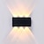 olcso kültéri fali lámpák-3 lámpás 17cm led fali lámpák geometrikus kialakítású vízálló kültéri fali lámpák modern minimalista stílusú alumínium nappali hálószoba folyosó fali lámpa ip65 85-265v